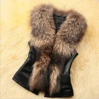 Women's vest with faux fur Abigale