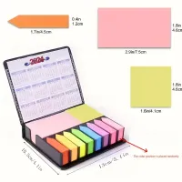 2000 barevných lepicích lístků - super balení s krabičkou a kalendářem 2024