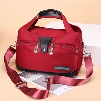 Waterproof Nylon Overhang Bag, Practical Bag On Trips, Multilayer Backpack On Diapers On Travel