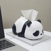 One piece of cute panda box on napkins