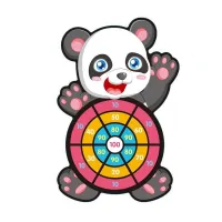 Velcro target panda