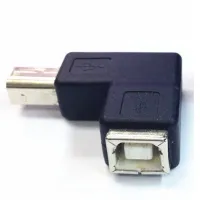 Adaptateur USB 2.0 angulaire 90° - Mâle et femelle