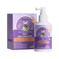 Spray oral pentru pisici și câini - Spray antibacterian de lungă durată pentru igiena orală a animalelor de companie, deodorant pentru respirație pentru câini și pisici, 50 ml