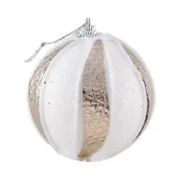 Boules de Noël blanches 4 pcs