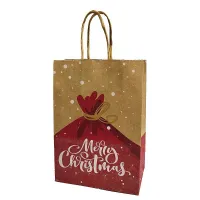 Christmas bag Santa Claus 21 x 15 x 8 cm 4 pcs