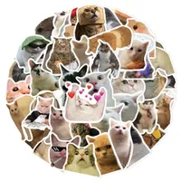 Set of funny stickers with cat Kitty