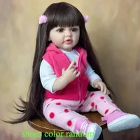 Piękna jak żywy! 55 cm realistyczna silikonowa lalka dla dziewczynek 