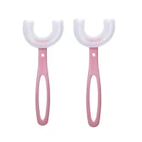 Brosse à dents pour enfants en forme de U - 7-12 ans, 2 pièces