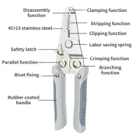 Foarfecă pentru dezizolarea firelor Multi tool ire Stripper Electric Cable Stripper Cutter