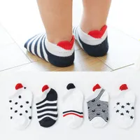 Baby ankle socks with hearts - 5 pairs