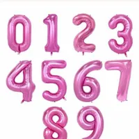 Pink Birthday Big Inflatable Numbers