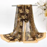 Big scarf with elephants - 4 colors