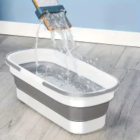 Seau pliable pour mop 1 pièce, seau portable pour eau, seau rectangulaire pour nettoyage à la maison