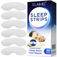 Set of stickers for mouth against snoring