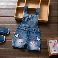 Girl denim shorts with laclo - 2 variants