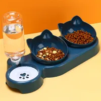 Automatisches 3in1 Katzennapf-Set mit Schwerkraftflasche