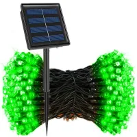 Șir LED exterior 8m/30 diode cu panou solar