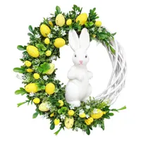 Happy hanging Easter wreath