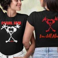 Women's T-shirt with Short Sleeve Pearl Jam