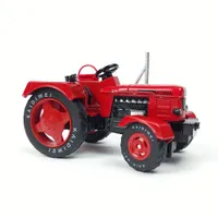 Tractor retro cu remorcă 1:18 - model metalic