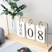 Decorațiune perfectă - calendar etern cu vază hidroponică