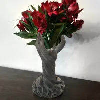 Originální Váza z Pryskyřice s Lesní Nymfou - Podzimní a Zimní Dekorace na Dům a Stůl