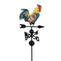 Girouette de jardin coq Sharie