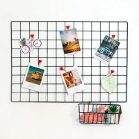 Stylish metal bulletin board for photos