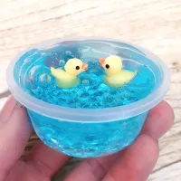 Creative baby slime with a toy