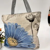 Ethnic flower bag with large capacity for women