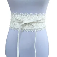 Ladies lace belt with bow