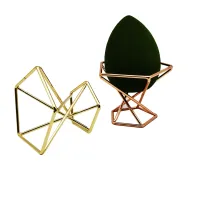 Luxury metal sponge stand for makeup - more color variants, geometric shape