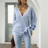Elin - Stylish cotton sweater in fine knit