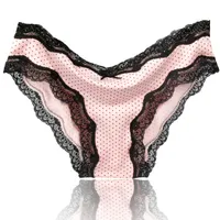 Women's sexy panties decorated with lace