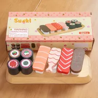 Drevené Sushi hrať: Simulácia japonská kuchyňa, interaktívne rodičovsko-detská hra, narodeniny / Vianočný darček