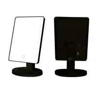 Oglindă cosmetică cu LED-uri și comutator tactil, 16 LED-uri