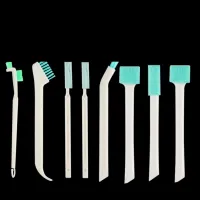 Set of classic practical cleaning brushes for thorough cleaning of tourist bottles