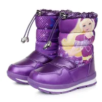 Girl's winter shoes with princess print