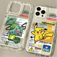 Funda transparente de moda para teléfonos iPhone con motivos de personajes favoritos de Pokémon