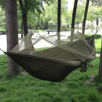 Tourist hammock with mosquito net