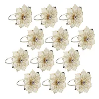 Decoration rings for napkins with flower 12 pcs