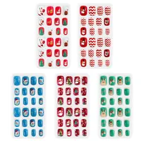 Ongles autocollants de Noël pour enfants 120 pcs