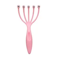 Dispozitiv de masaj pentru scalp cu 5 bile de oțel - Instrument antistres pentru masajul scalpului 19 x 9 x 3 cm