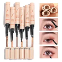Special gel eyebrow pencil with beveled brush for better application - more shades