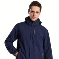 Veste imperméable légère pour homme - capuche et matériau respirant pour activités de plein air