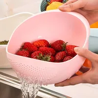 1pc, rice drip basket, rice washbasin, rice-washing screen, vegetable washbasin, plastic rice colander