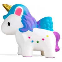 Jucărie antistres drăguță pentru pisici - unicorn colorat