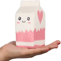 Słodka zabawka przeciwstresowa w kształcie mleka