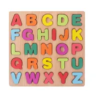 Wooden insert puzzle letters 20 x 20 cm