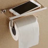 Toilet paper holder with telephone stand